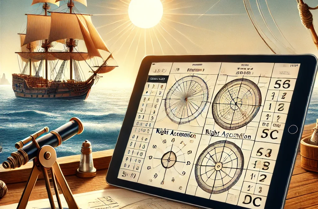 How to Create Your Own Ephemeris Calendar for Astronavigation at Sea